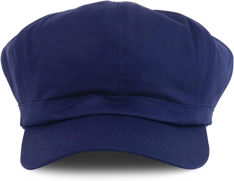 Armycrew 2XL Oversize Lightweight 100% Cotton Newsboy Cap with Elastic Back - Image 2